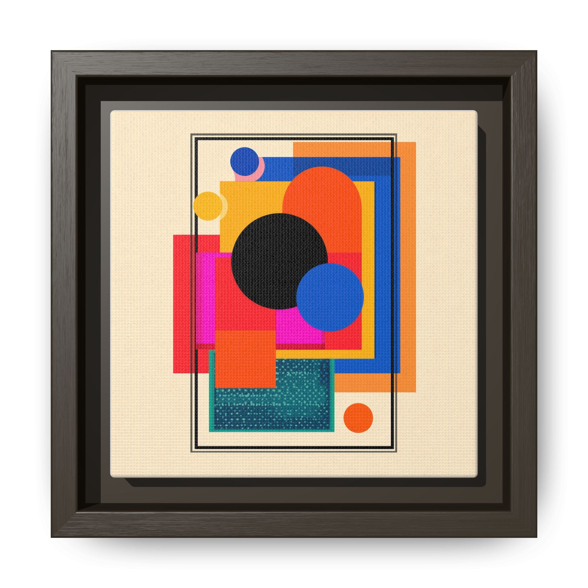Geometric Harmony: Abstract Color Blocks, Mid-Century Modern Design, Minimalist Art Composition   |   Custom Orders Accepted