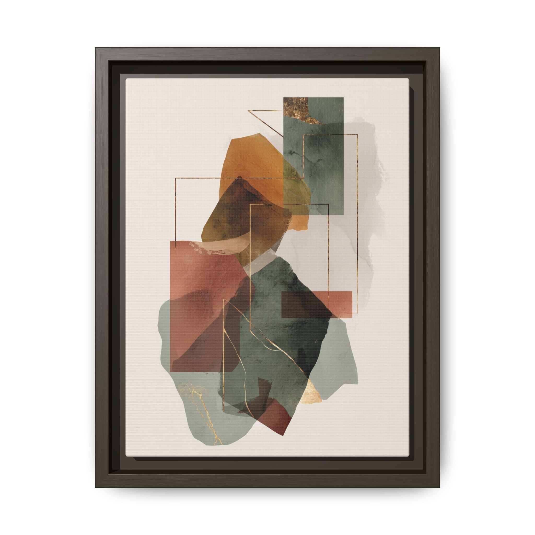 Harmonic Geometries: Architectural Abstraction, Earthy Palette, Minimalist Composition   |   Custom Orders Accepted