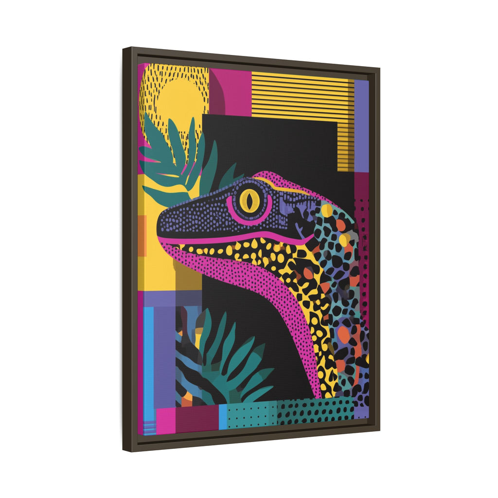 Raptor Kaleidoscope: Pop Art Dinosaur Portrait, Graphic Design Exotic Creature   |  Personalized & Custom Orders Available