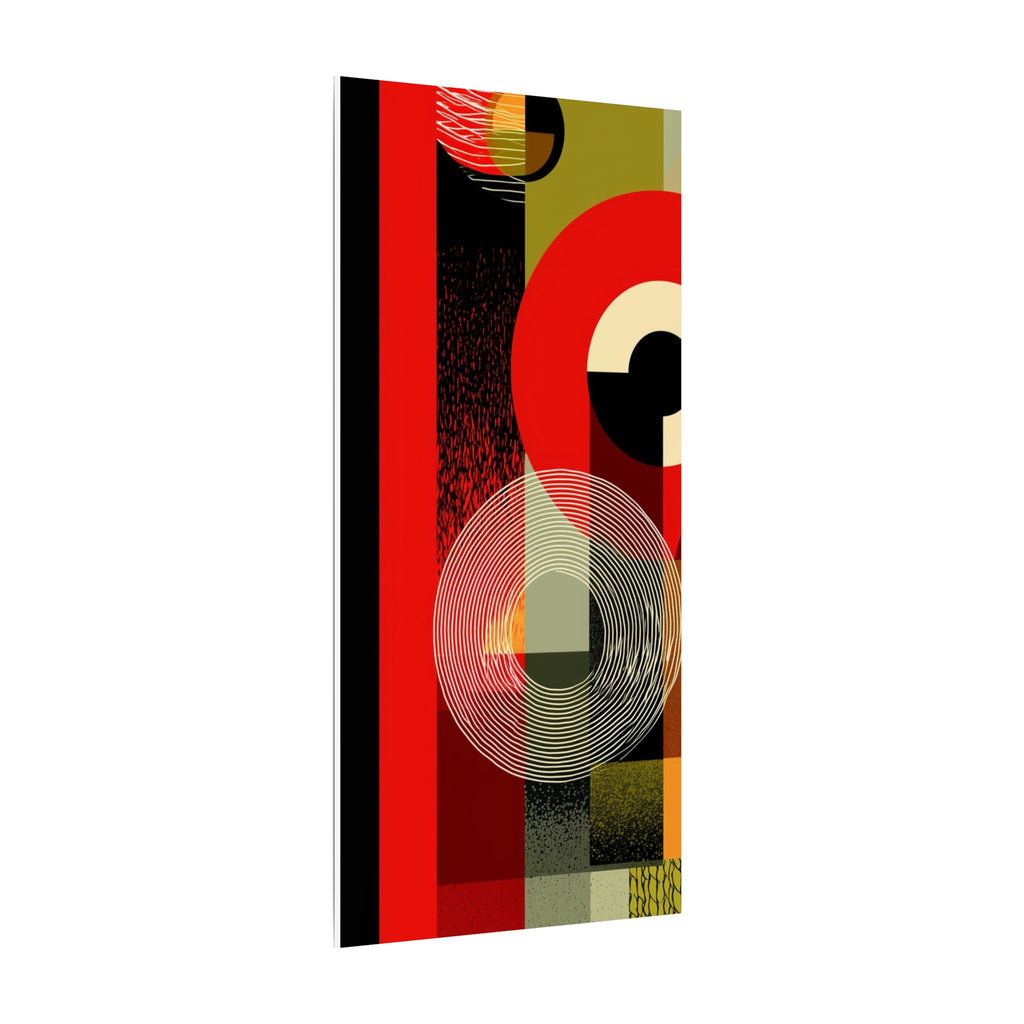 Geometric Convergence: Mid-Century Modern Abstract, Constructivist Design Principles, Bold Chromatic Composition   |   Custom Orders