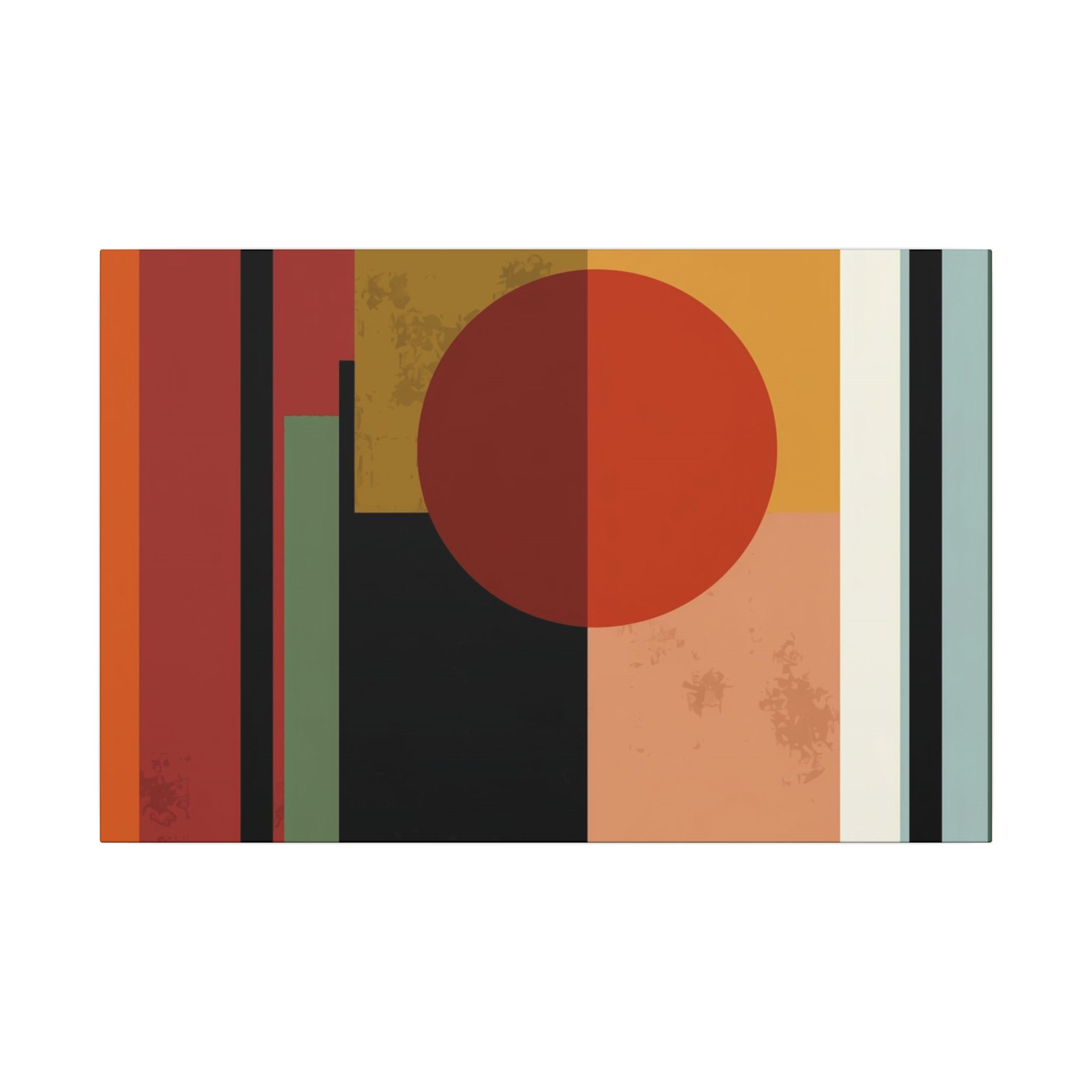 Geometric Harmony: Bauhaus Inspired Design, Mid-Century Modern Composition, Abstract Rectangular Layers   |   Custom Orders Accepted