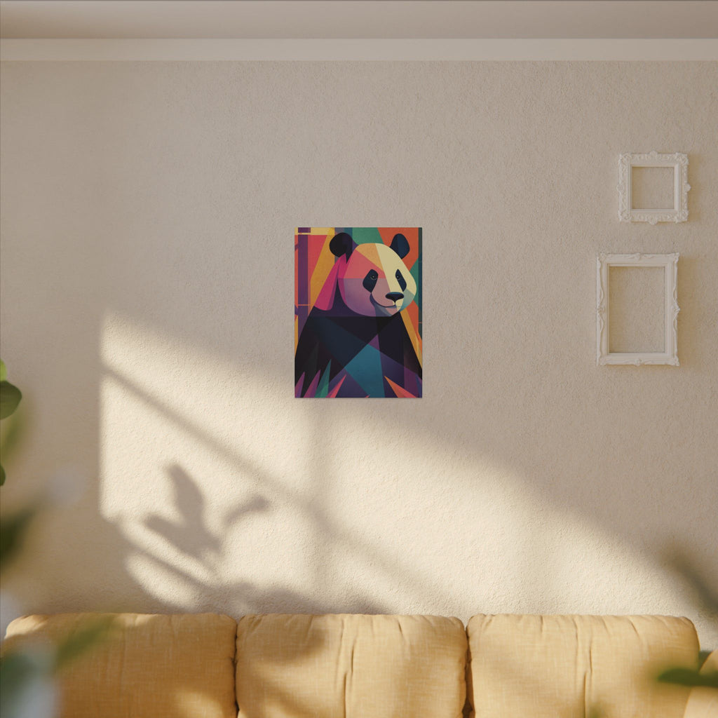 Geometric Panda: Polygonal Animal Art, Vibrant Modern Design, Abstract Wildlife Illustration   |  Personalized & Custom Orders Available