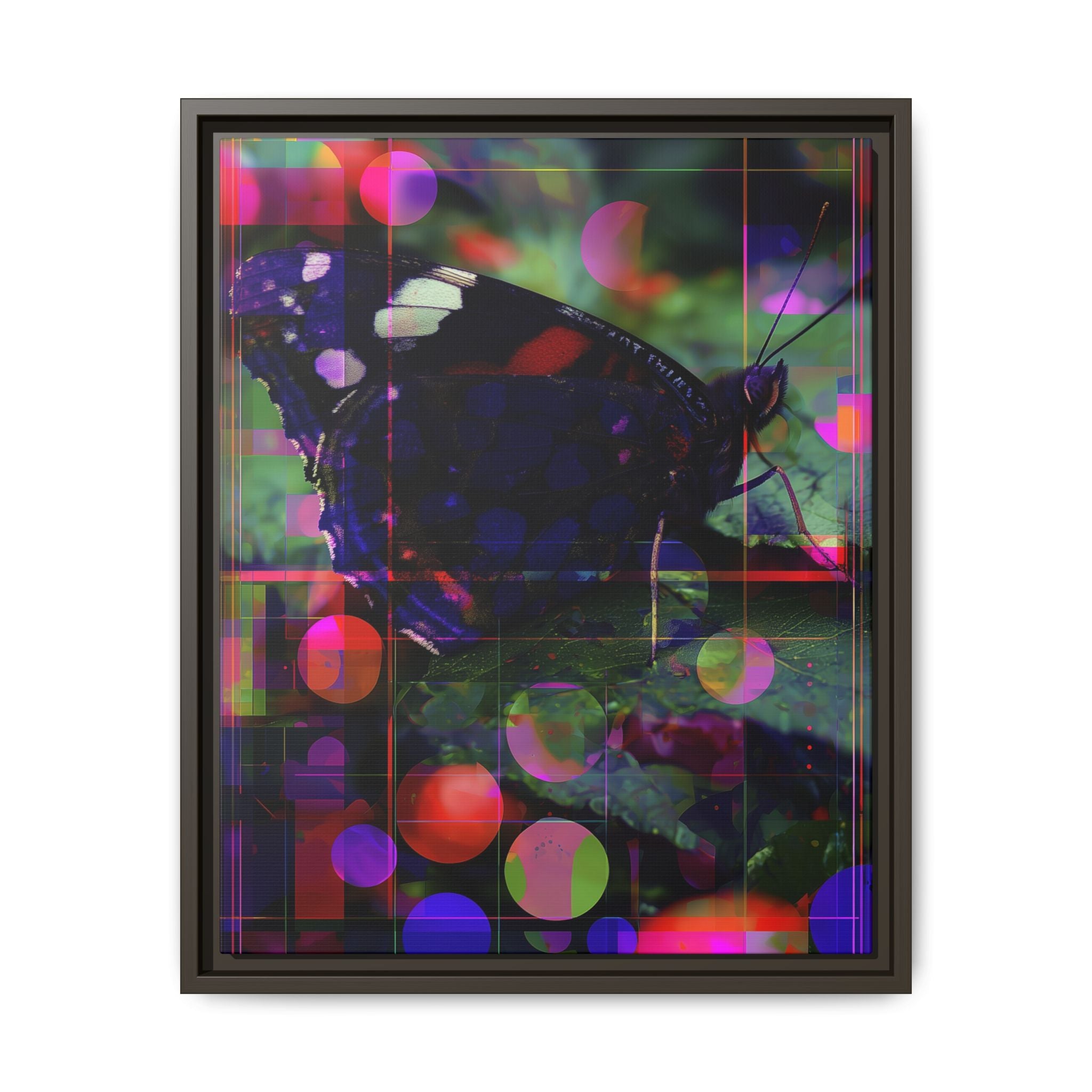 Metamorphic Glitch: Digital Nature Remix, Butterfly Geometric Distortion   |    Custom Orders Available