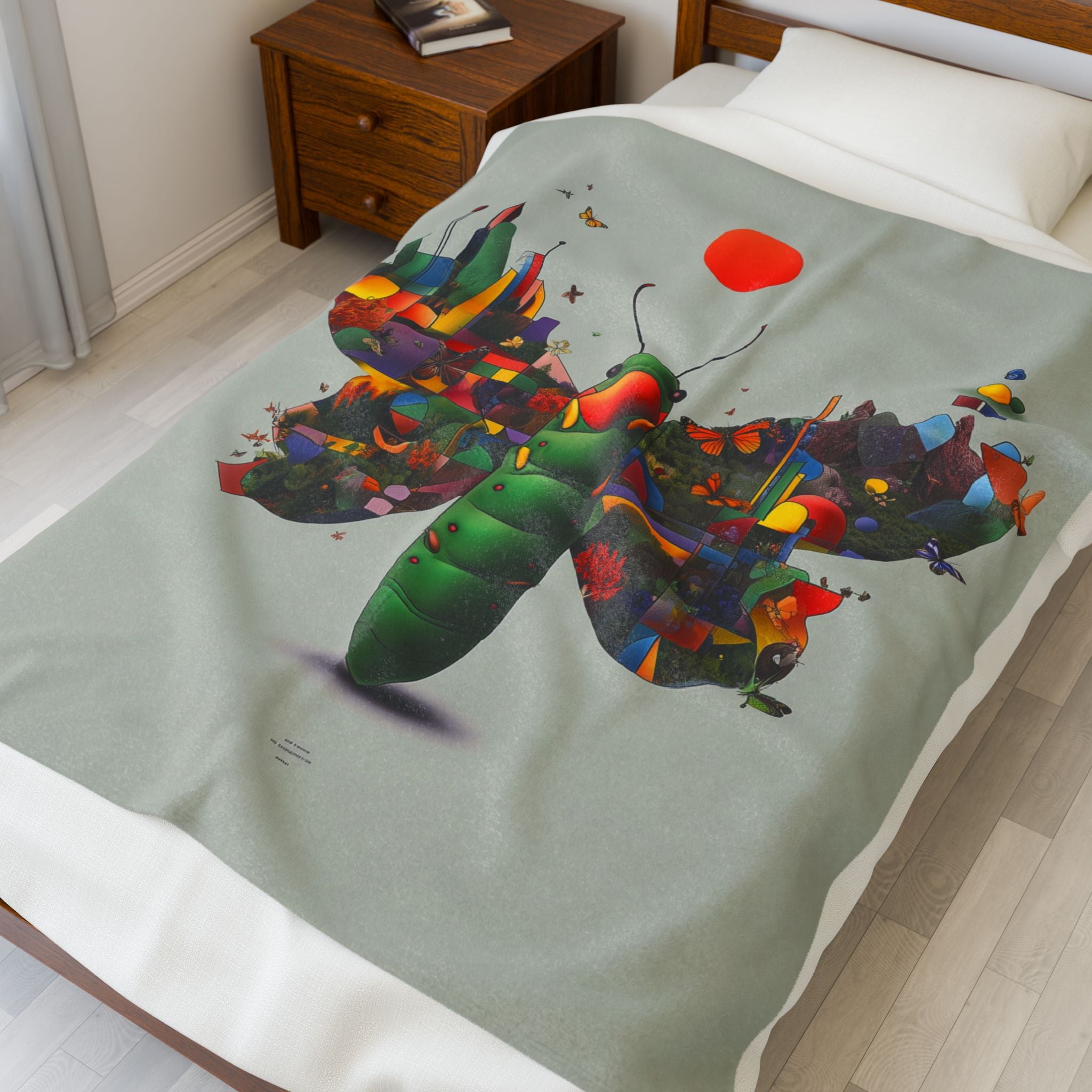 Metamorphosis of Geometry: Landscape Butterfly Transformation, Digital Insect Abstraction   |    Custom Orders Available