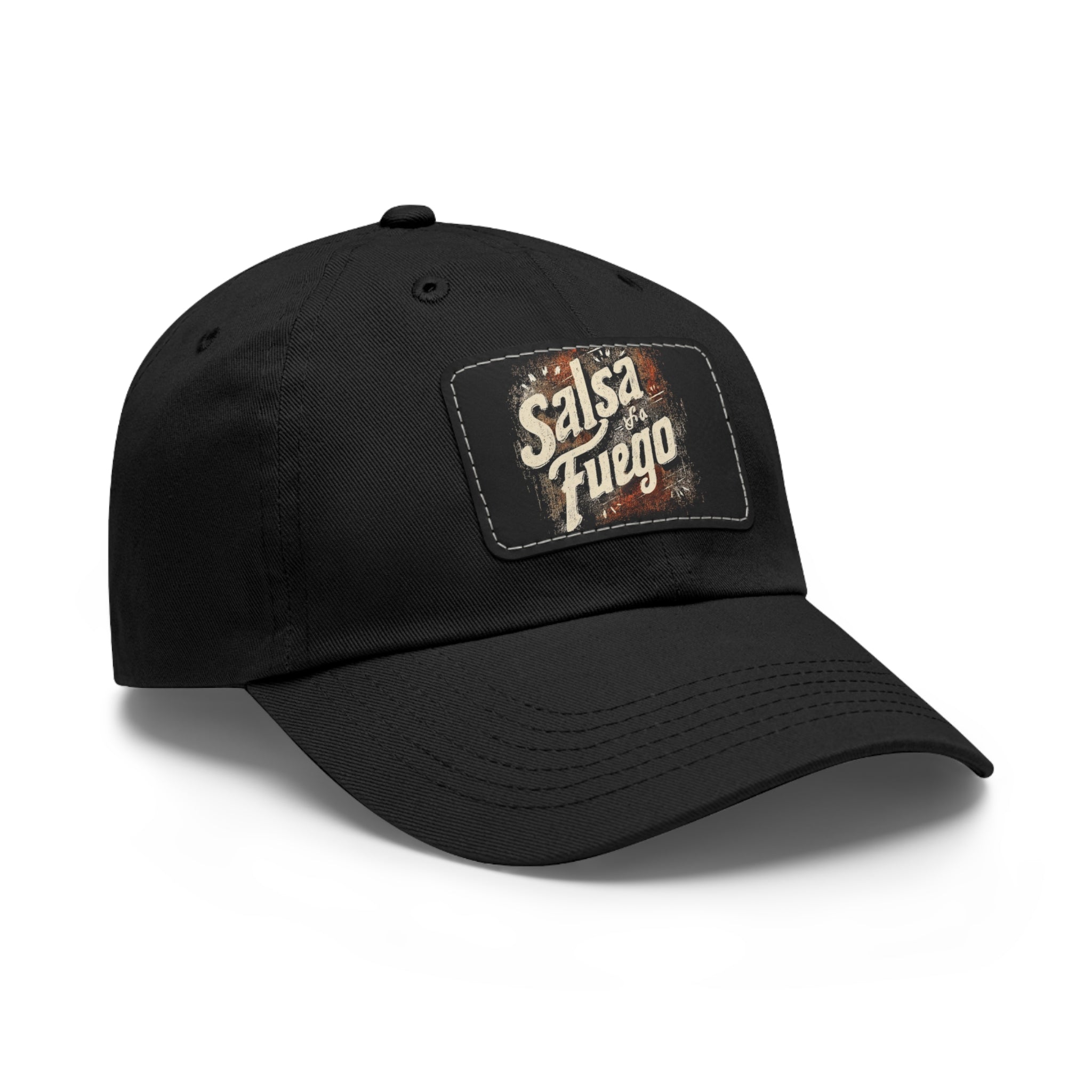Salsa Fuego Dad Hat with Leather Patch (Rectangle)