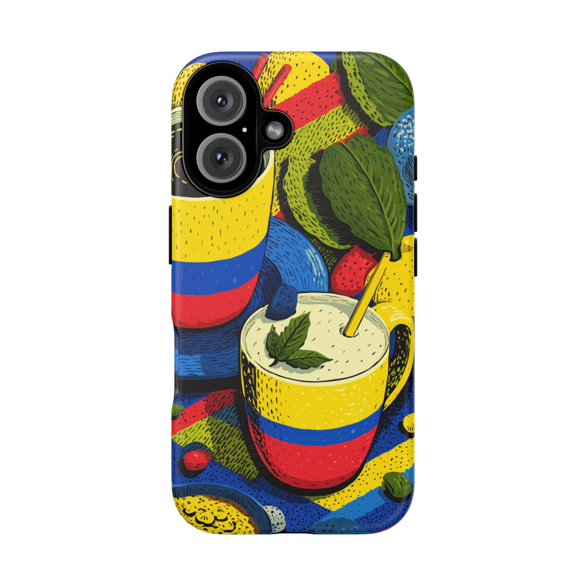 Vibrant Phone Case for Tough Cases | Colorful Colombian Art, Unique Gift, Trendy Accessory, Summer Style, Festival Must-Have