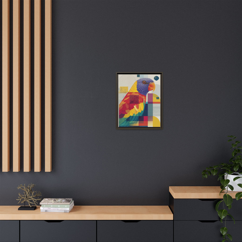 Prismatic Parrot: Geometric Deconstruction, Modern Abstract Art   |    Custom Orders Available