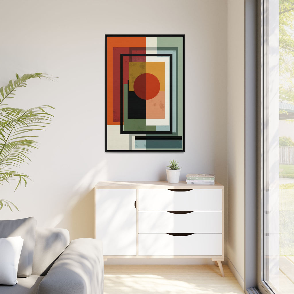 Geometric Harmonies: Mid-Century Modern Composition, Constructivist Inspiration, Abstract Rectangular Interplay   |   Custom Orders Accepted
