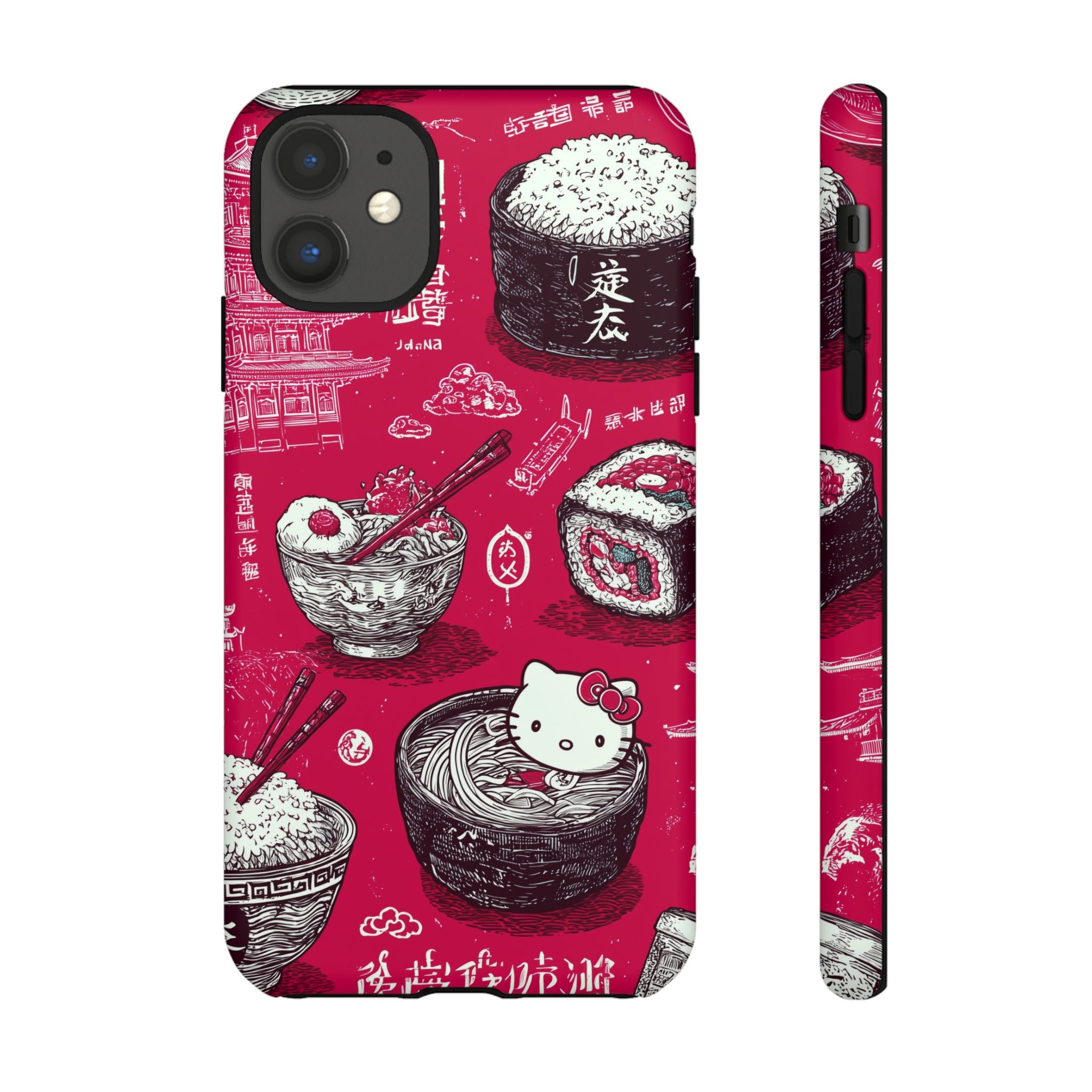 Japanese Kitty Vibrant Phone Case - Tough Case | Funky, Colorful, Unique Design for Personalization, Gift, Accessory, Protection, Trendy