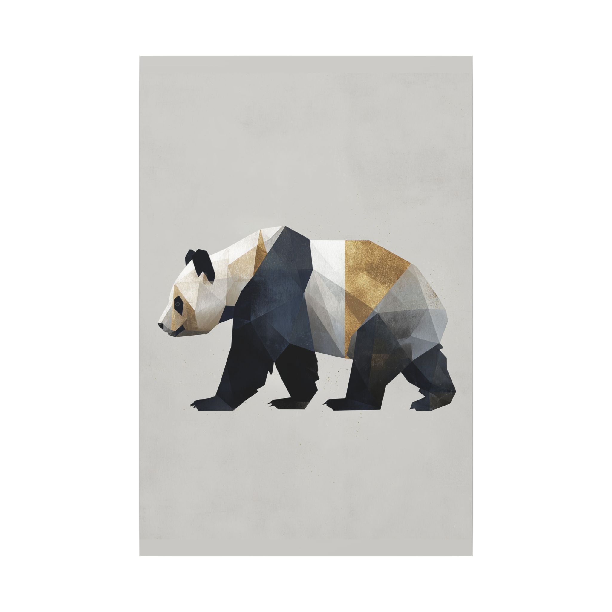 Geometric Panda: Minimalist Digital Art, Polygonal Wildlife Design, Contemporary Graphic Illustration   |  Personalized & Custom Orders