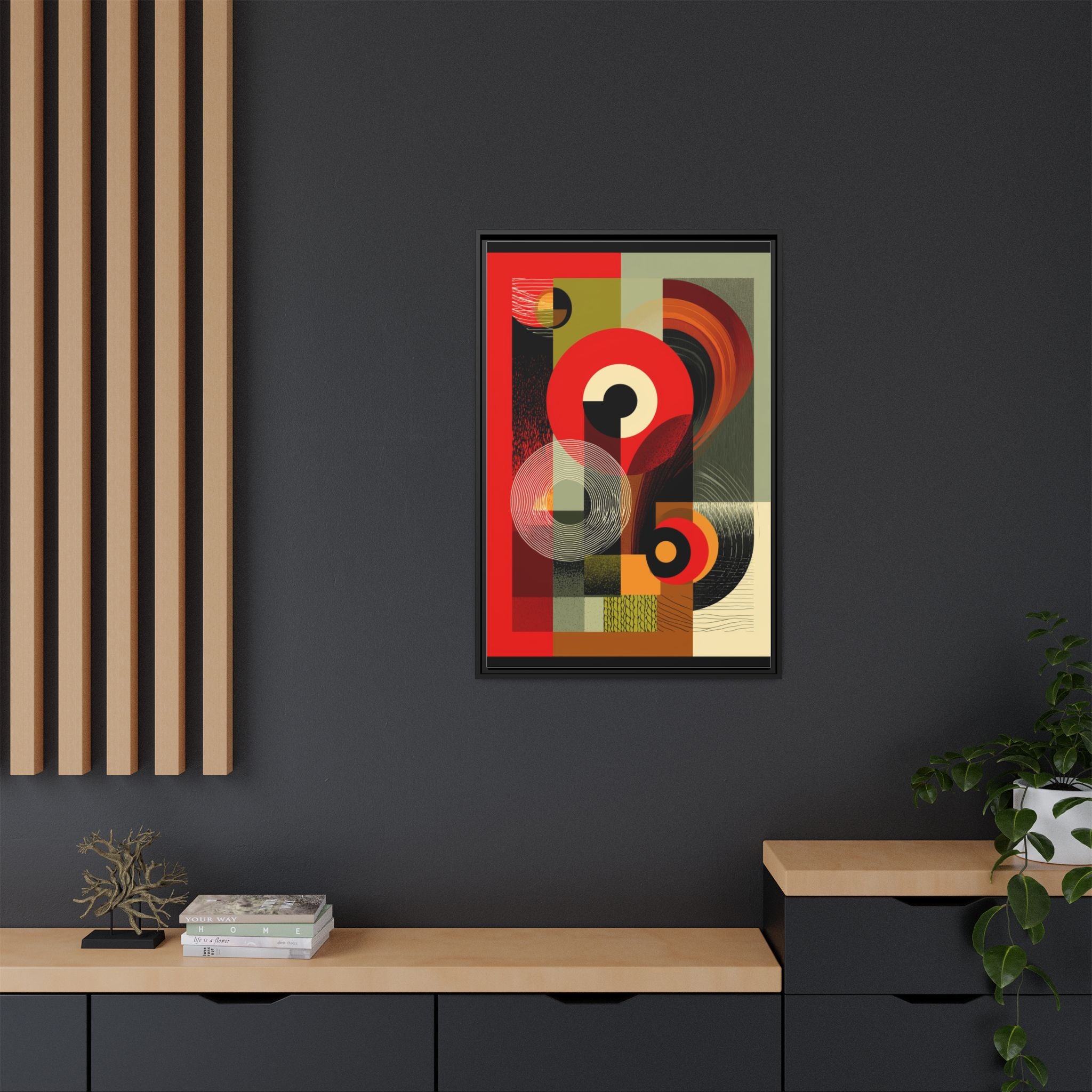 Chromatic Geometrics: Abstract Constructivist Composition, Modernist Color Blocking, Layered Circular Forms   |   Custom Orders Accepted