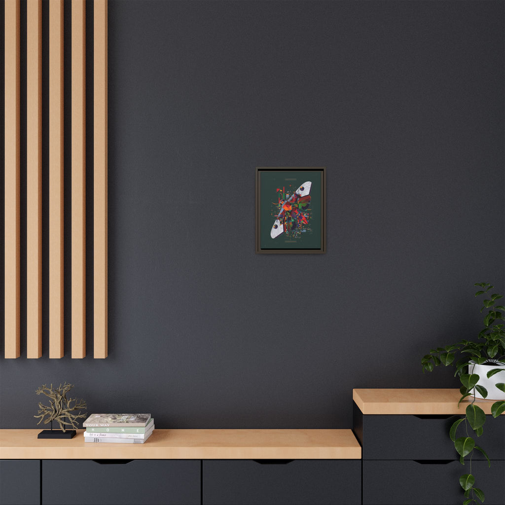 Digital Metamorphosis Framed Print: Geometric Butterfly Abstrac, Cubist Technological   |  Personalized & Custom Orders Available