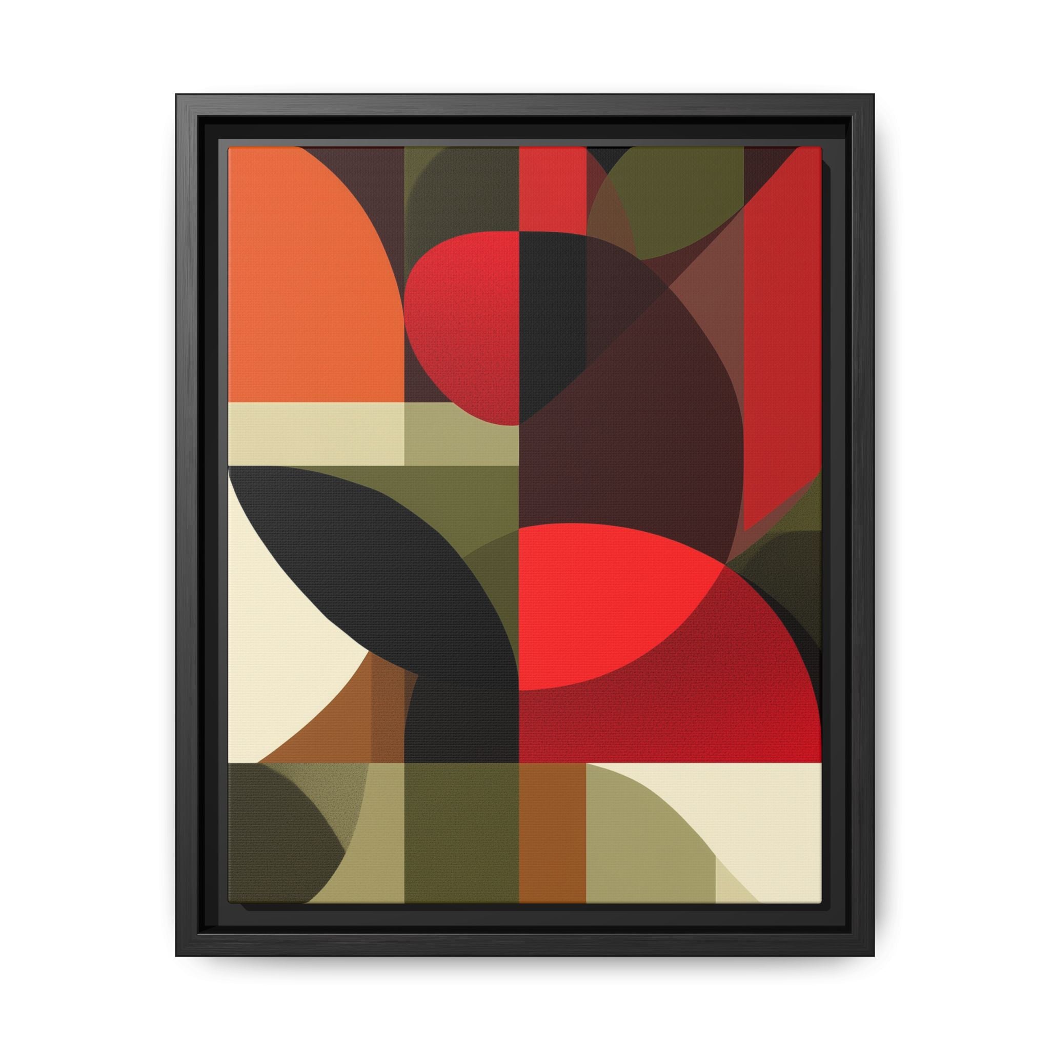 Geometric Fusion: Modern Abstract Composition, Cubist Color Blocks, Architectural Form Harmony   |   Custom Orders Accepted