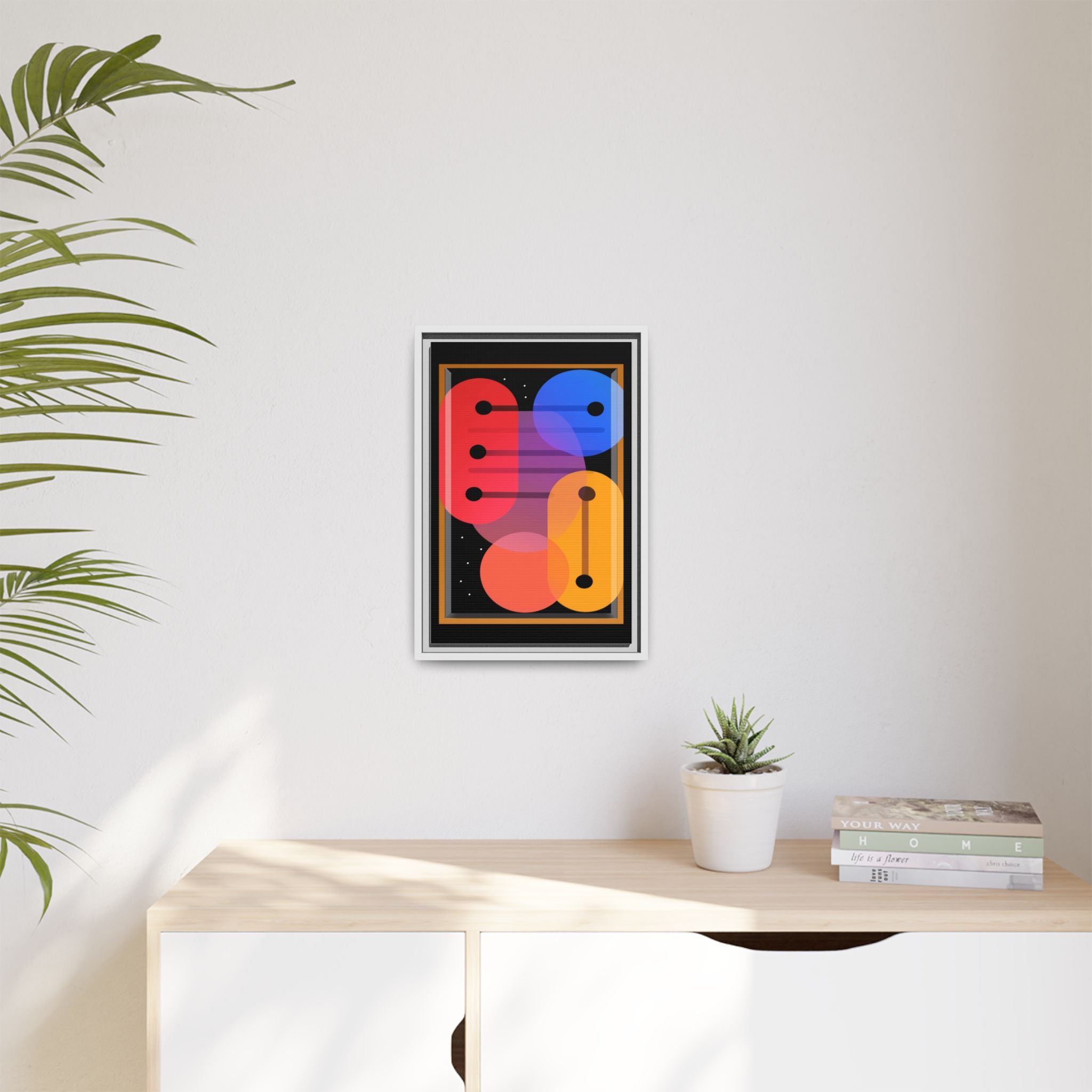 Celestial Geometry: Organic Shapes in Motion, Digital Abstract Composition, Vibrant Color Intersections   |   Custom Orders Accepted