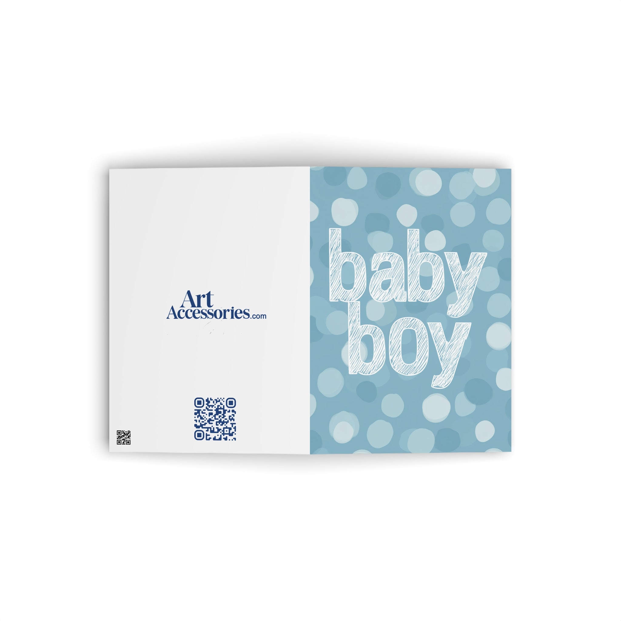 Baby Shower Greeting Cards — Cute Blue Design (Baby Boy) , Newborn Baby New Born