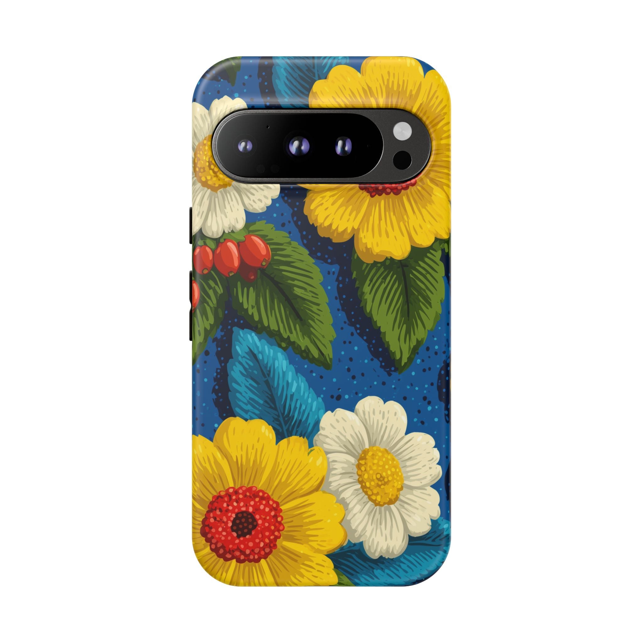 Summer Tough Cases: Floral Fine Art Phone Case, Fun Beach Vibe Phone Accessory, Summer Travel Gift, Colorful Phone Cover, Casual Style Tech