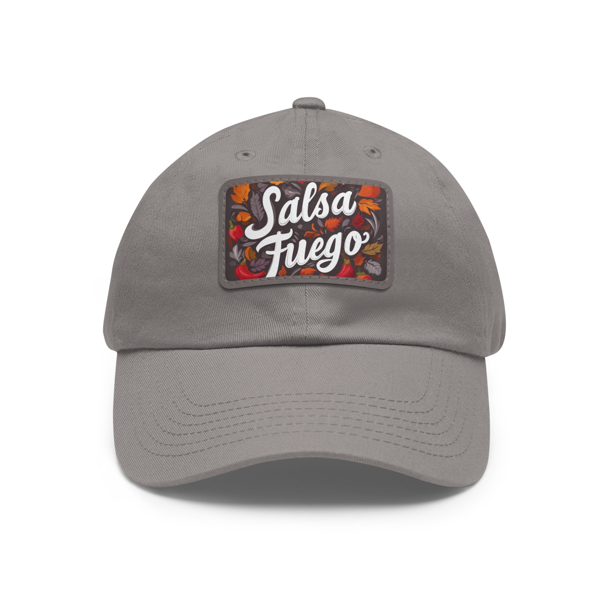Salsa Fuego Floral Dad Hat with Leather Patch (Rectangle)