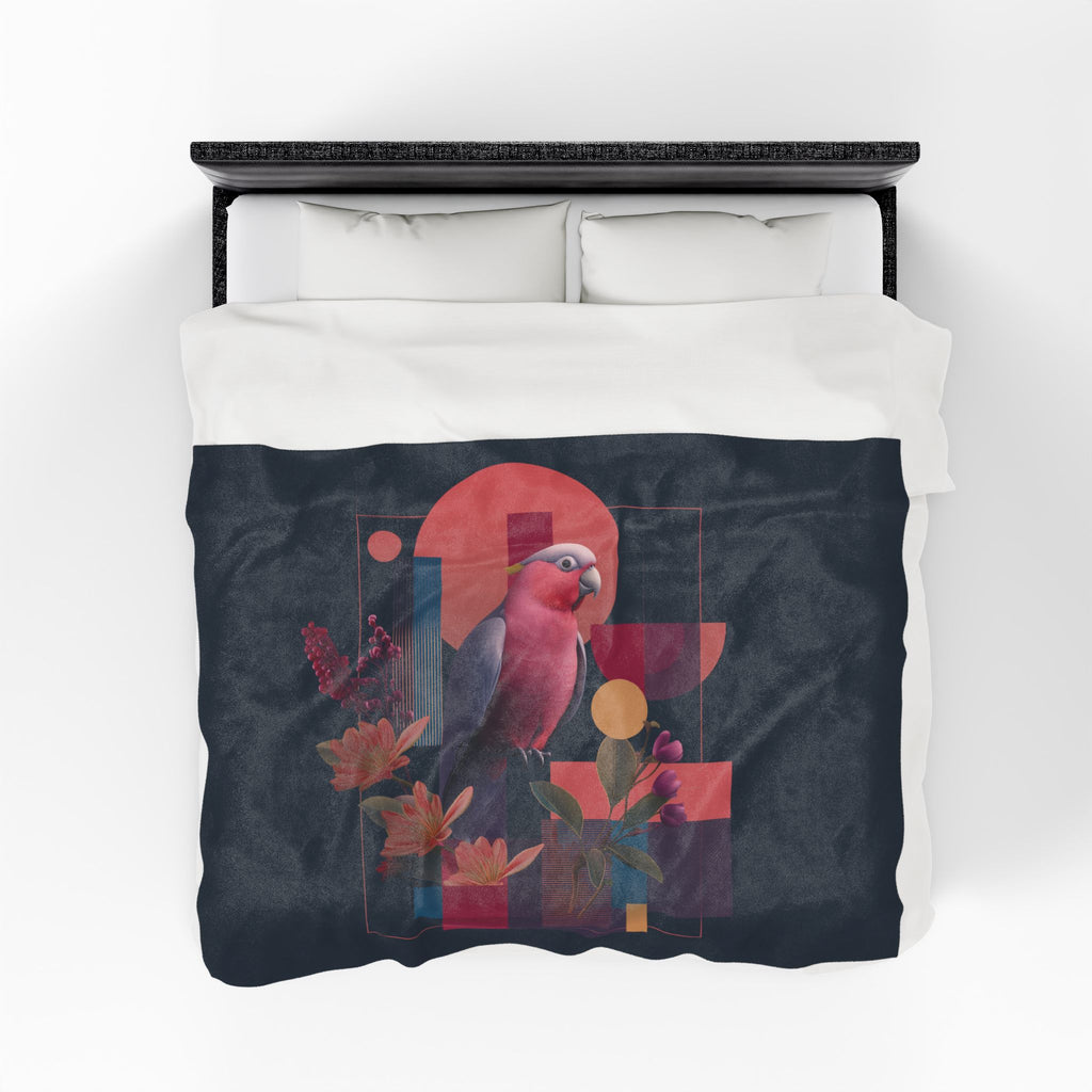 Geometric Parrot Prisma: Digital Wildlife Illustration, Contemporary Graphic Art Design   |    Custom Orders Available