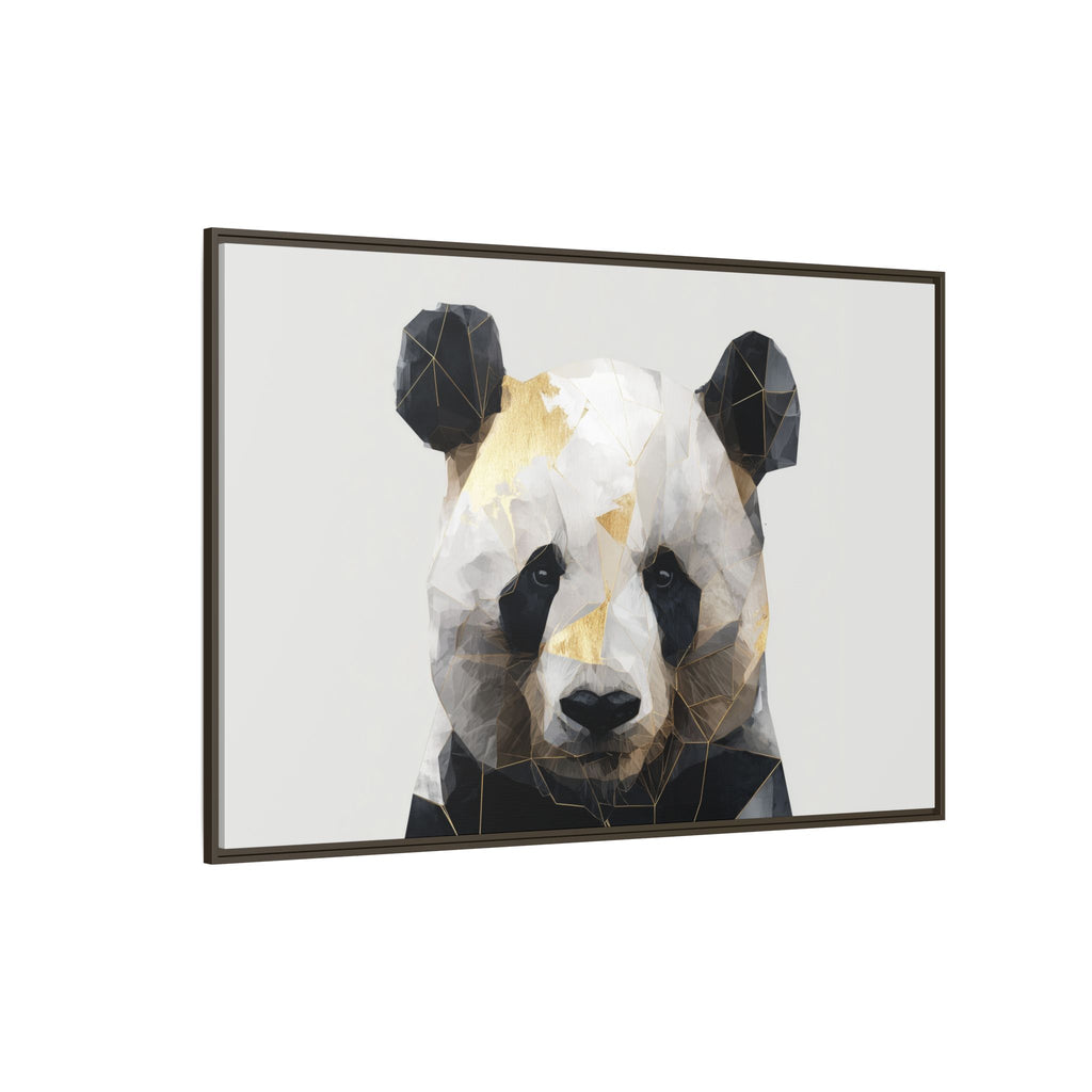 Fractal Panda: Geometric Digital Art, Low Poly Wildlife Portrait   |  Personalized & Custom Orders Available