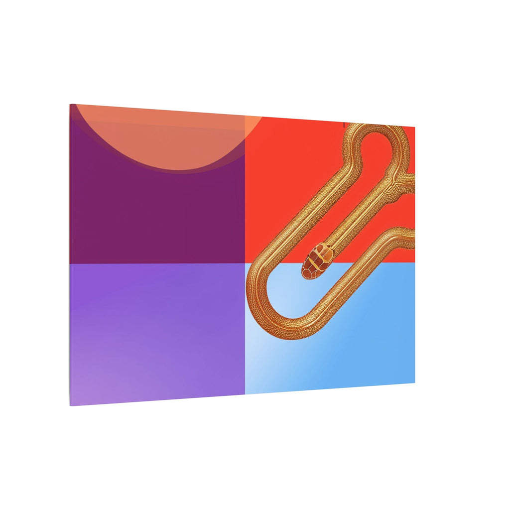 Serpentine Geometry: Abstract Color Fusion, Dimensional Graphic Design, Vibrant Compositional Art   |   Custom Orders Accepted