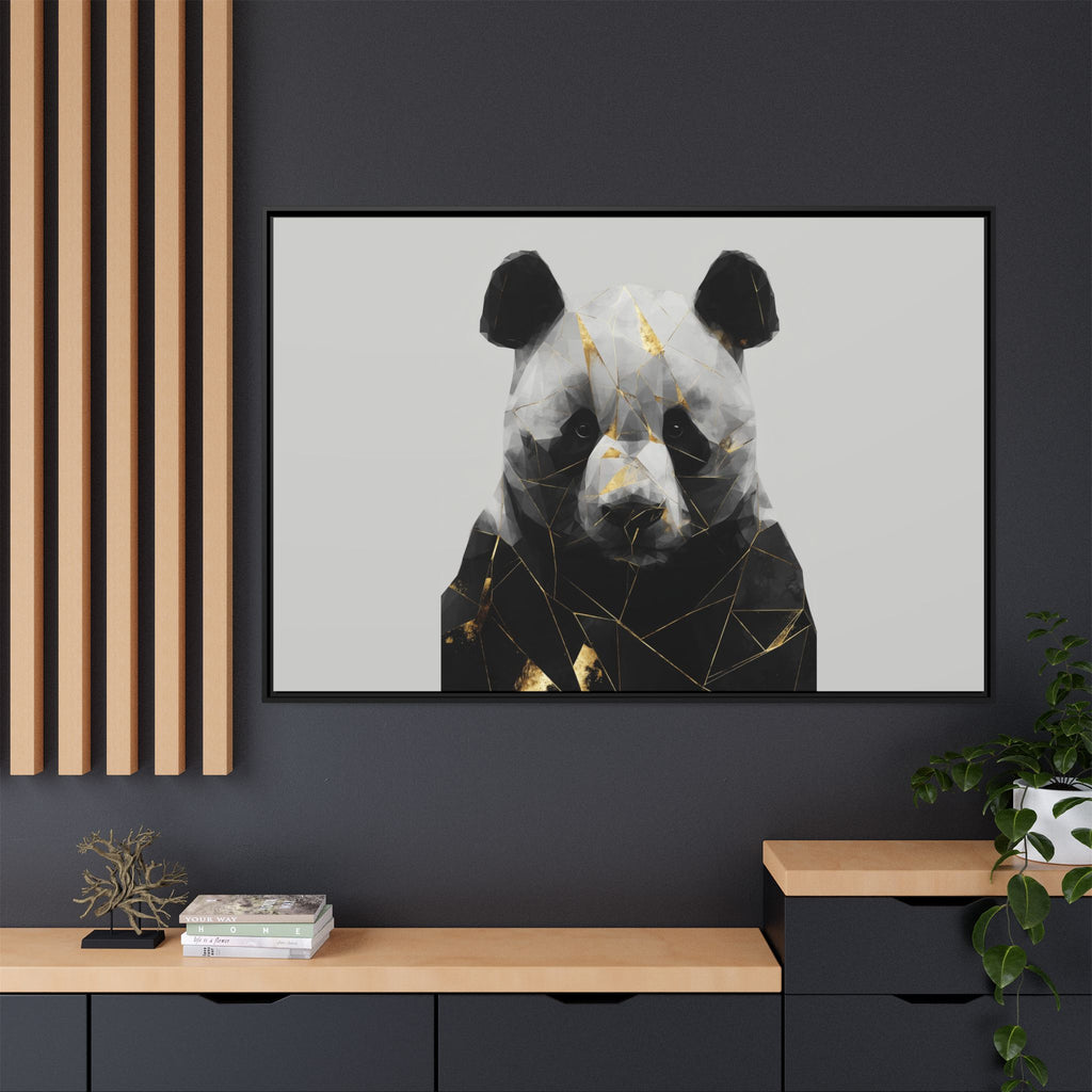 Fractured Panda: Geometric Wildlife Art, Low-Poly Contemporary Portrait   |  Personalized & Custom Orders Available