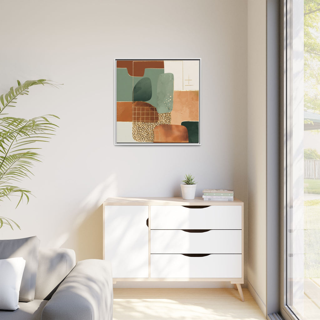 Geometric Harmony: Abstract Minimalist Art, Mid-Century Modern Design, Organic Shapes Composition   |   Custom Orders Accepted
