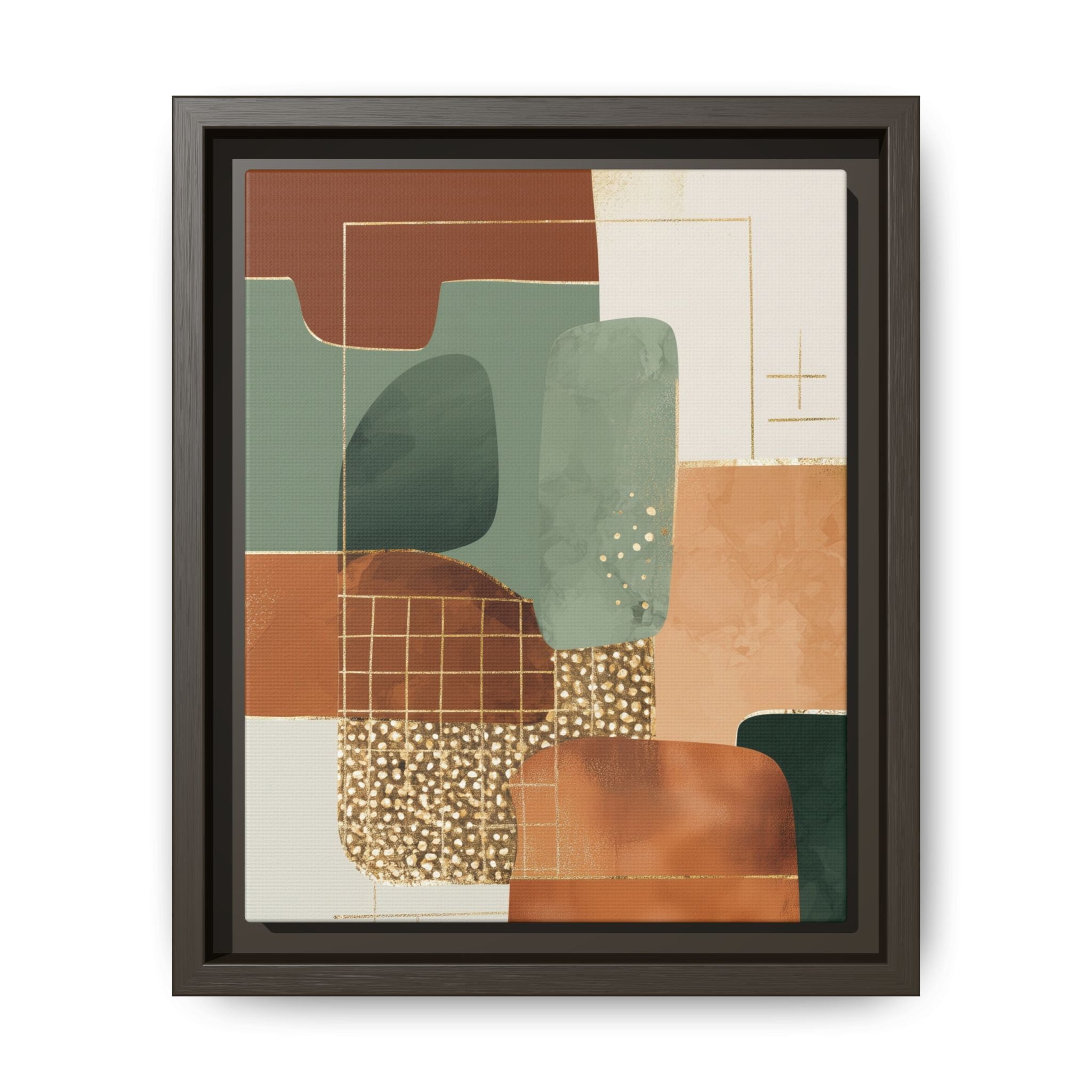 Geometric Harmony: Abstract Minimalist Art, Mid-Century Modern Design, Organic Shapes Composition   |   Custom Orders Accepted