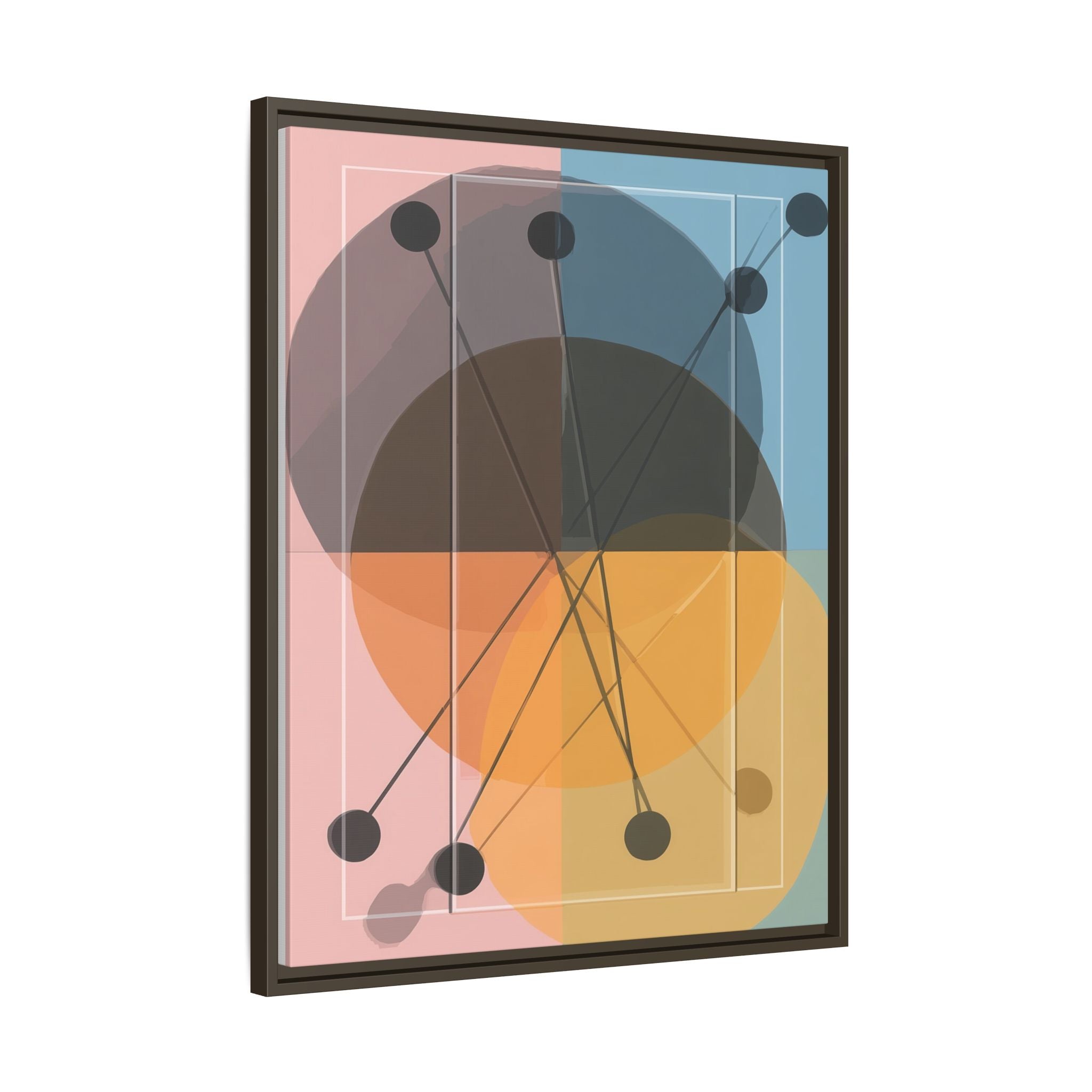 Geometric Intersections: Pastel Quadrants, Mid-Century Minimalism, Network Nodes   |   Custom Orders Accepted