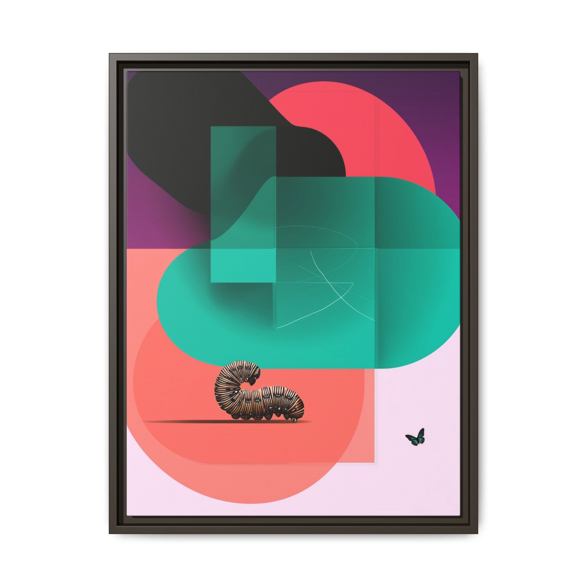 Metamorphosis of Color: Geometric Abstract Butterfly Design, Translucent Shapes Composition   |    Custom Orders Available