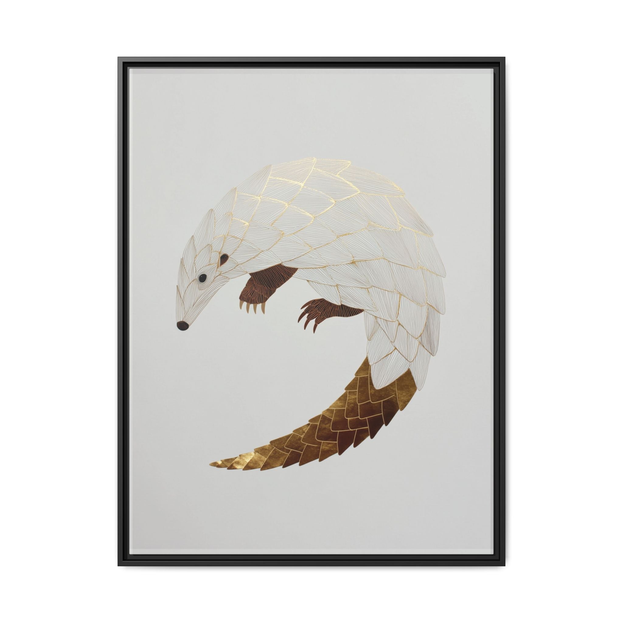 Geometric Hedgehog: Minimalist Wildlife Illustration, Layered Metallic Geometric Art   |    Custom Orders Available