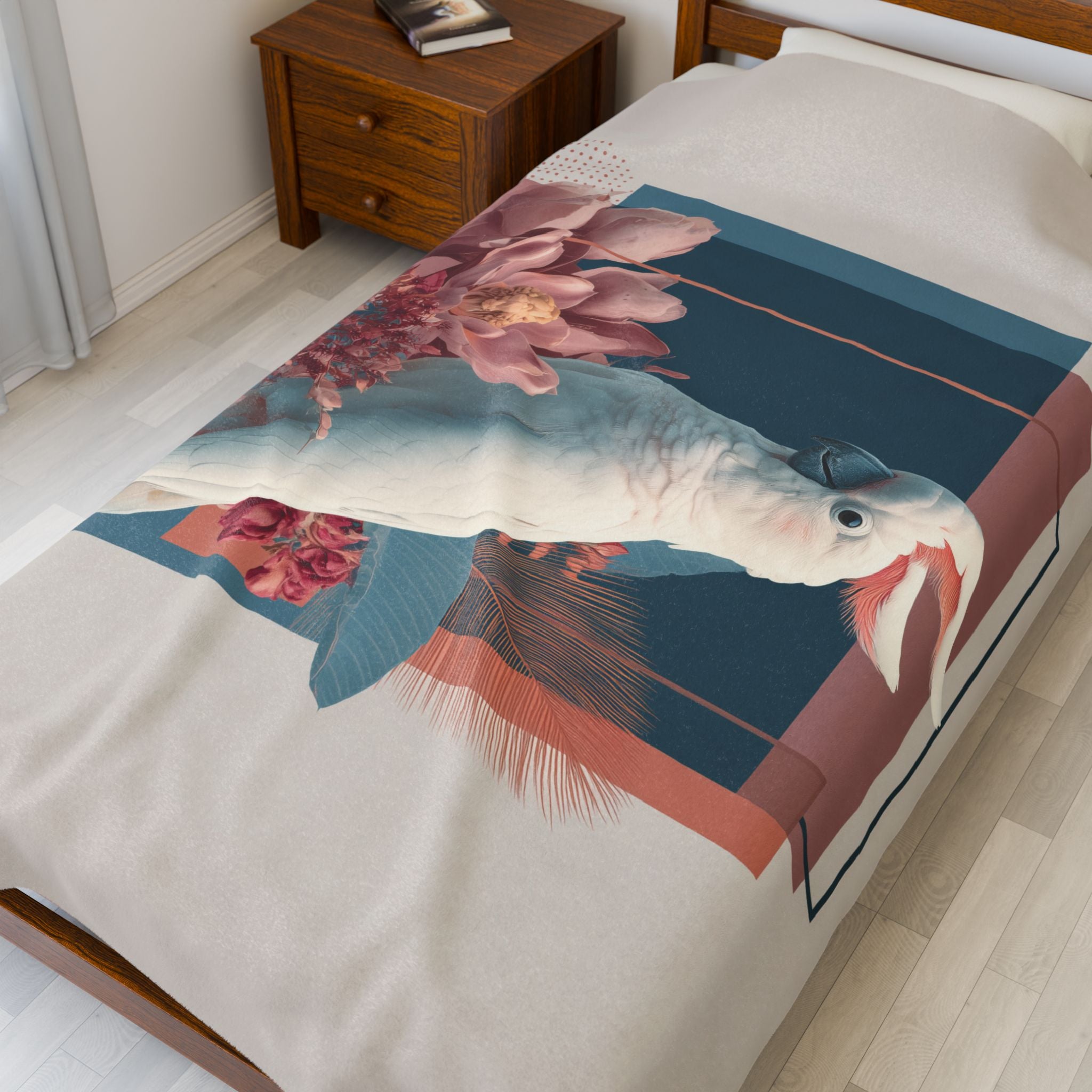 Cockatoo's Geometric Symphony: Botanical Elegance, Digital Illustration Fusion   |    Custom Orders Available