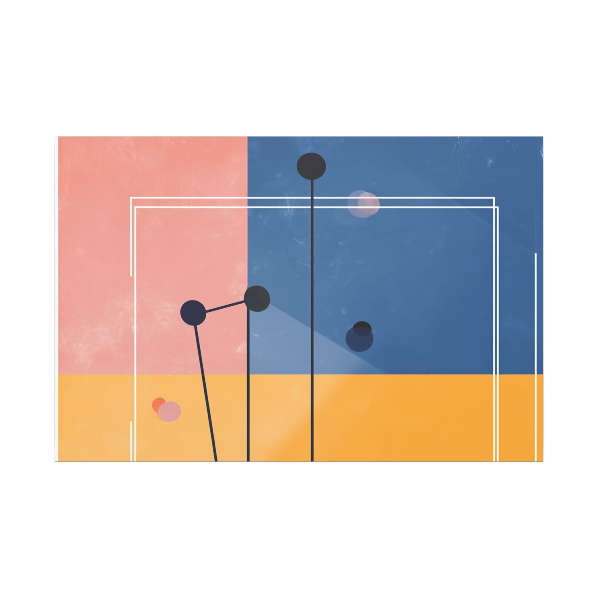 Geometric Harmony: Minimalist Color Blocks, Digital Abstract Design, Structural Contemporary Art   |   Custom Orders Accepted