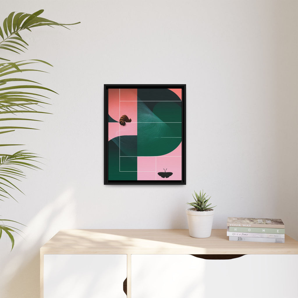 Metamorphic Geometric Framed Print : Abstract Graphic Design, Contemporary Digital Art Composition   |  Custom Orders Available