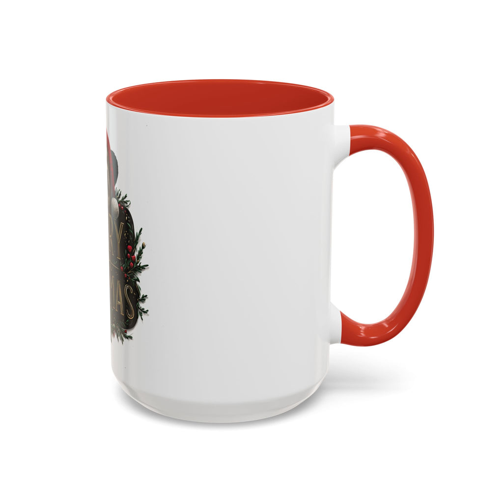 Holiday Panda Cheer: Festive Christmas Illustration, Whimsical Santa Panda Design, Ornate Seasonal Graphic