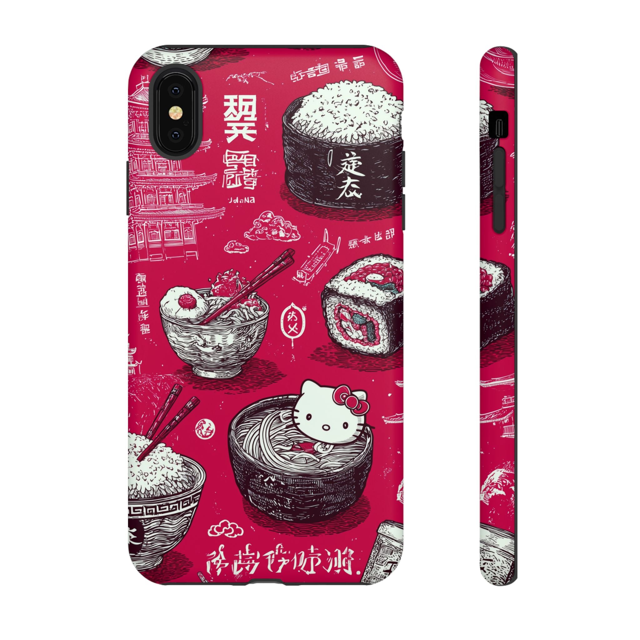 Japanese Kitty Vibrant Phone Case - Tough Case | Funky, Colorful, Unique Design for Personalization, Gift, Accessory, Protection, Trendy