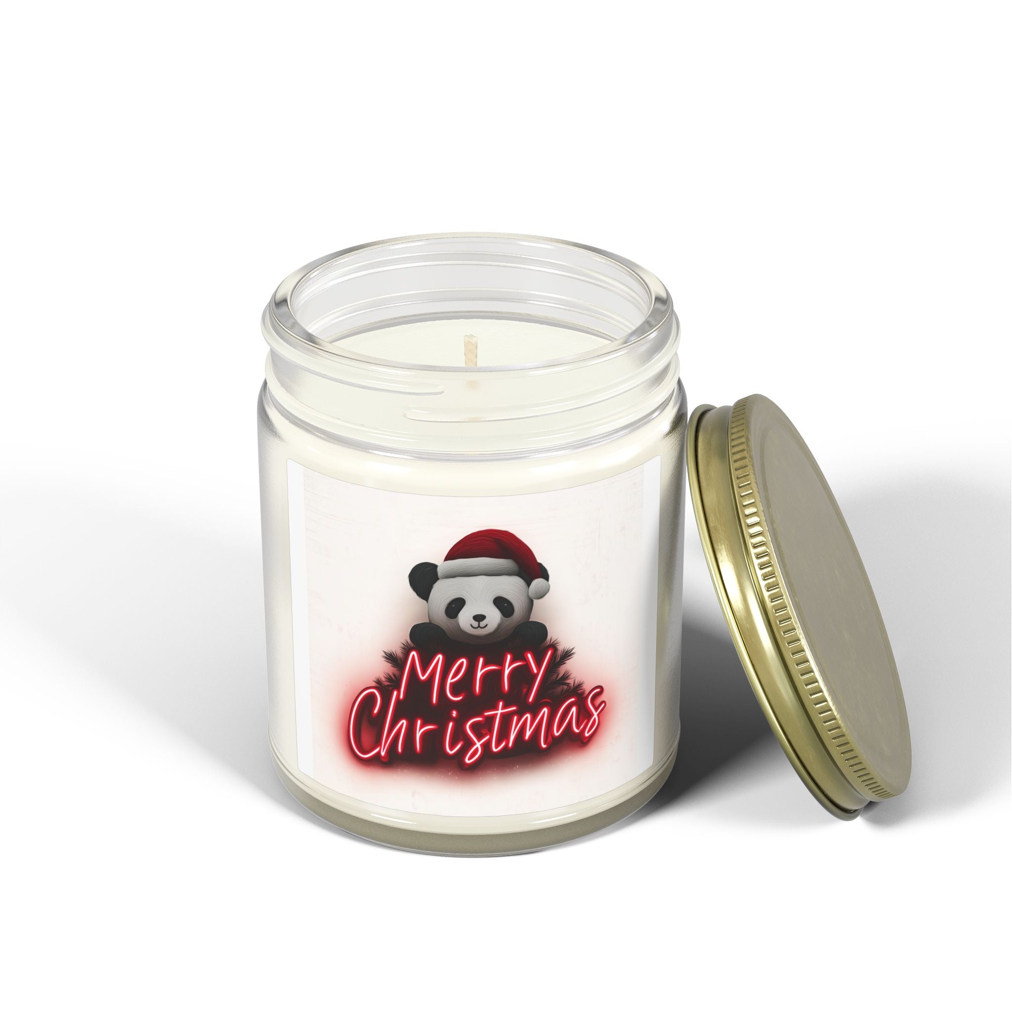 Merry Christmas Scented Candles | Coconut Apricot Wax | Holiday Décor, Gift for Her, Aromatherapy, Home Fragrance, Cozy Ambiance