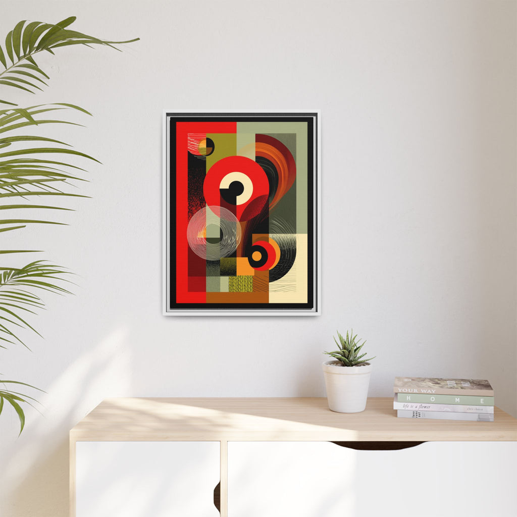 Chromatic Geometrics: Abstract Constructivist Composition, Modernist Color Blocking, Layered Circular Forms   |   Custom Orders Accepted