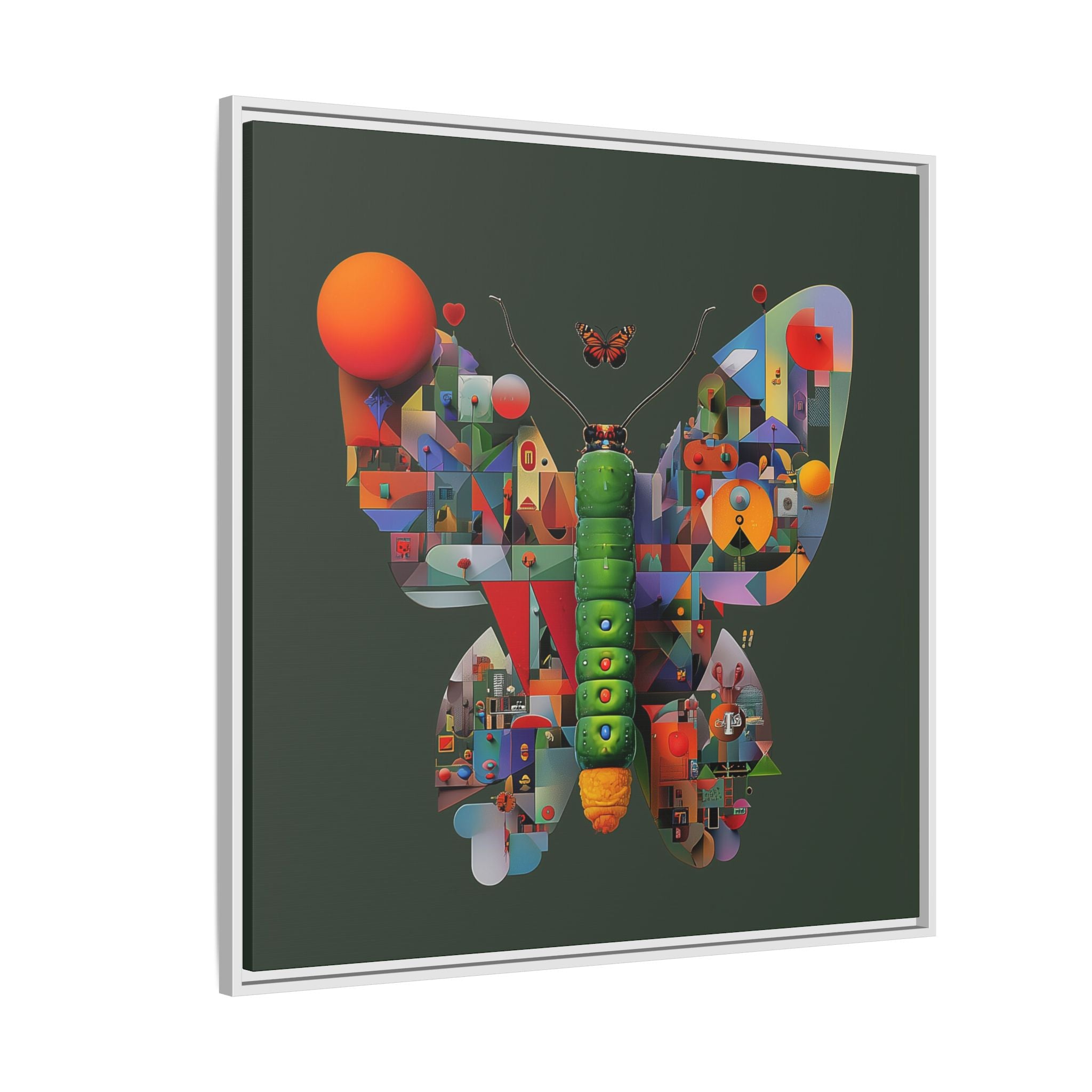 Furnie: Geometric Butterfly Mosaic, Digital Art Landscape   |    Custom Orders Available