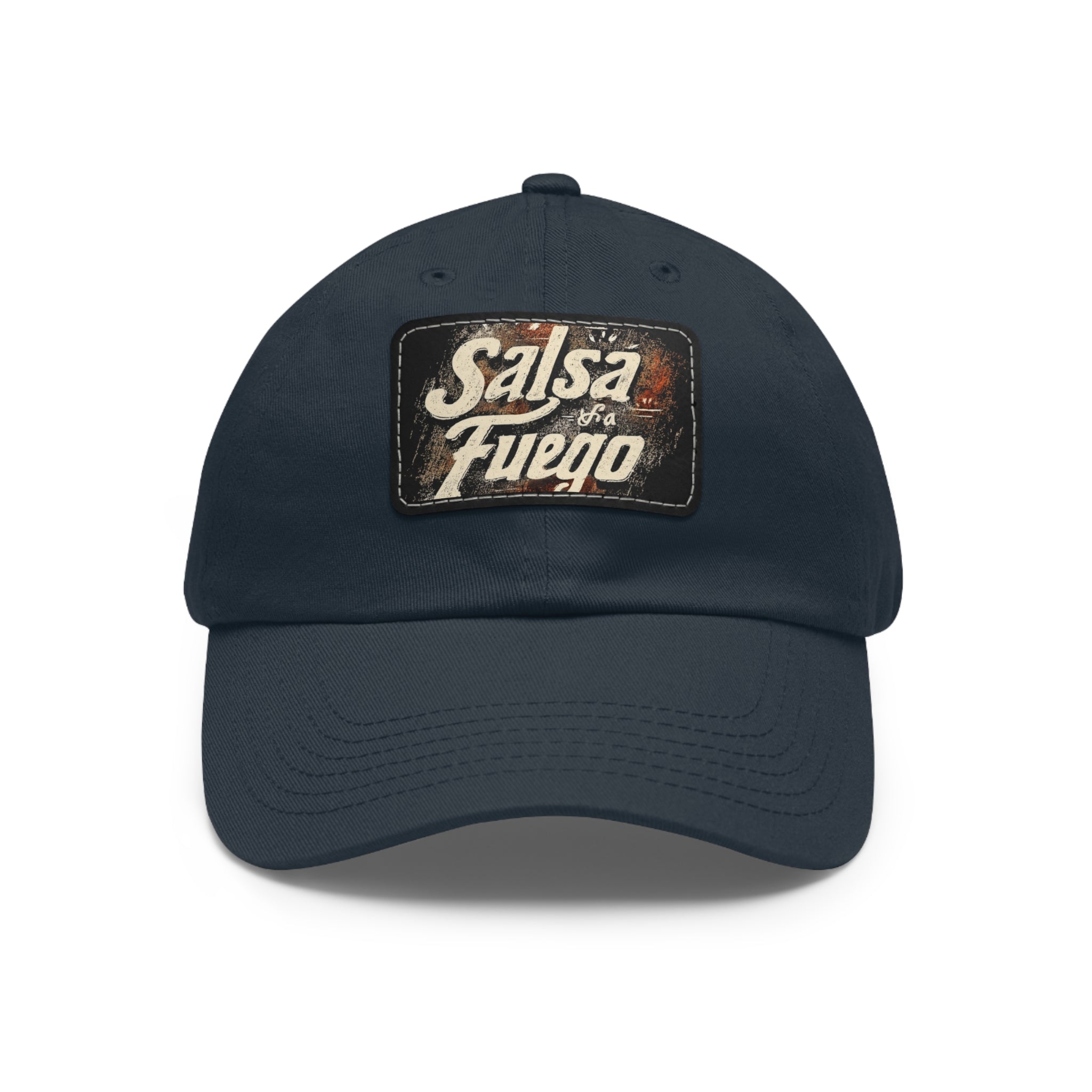 Salsa Fuego Dad Hat with Leather Patch (Rectangle)