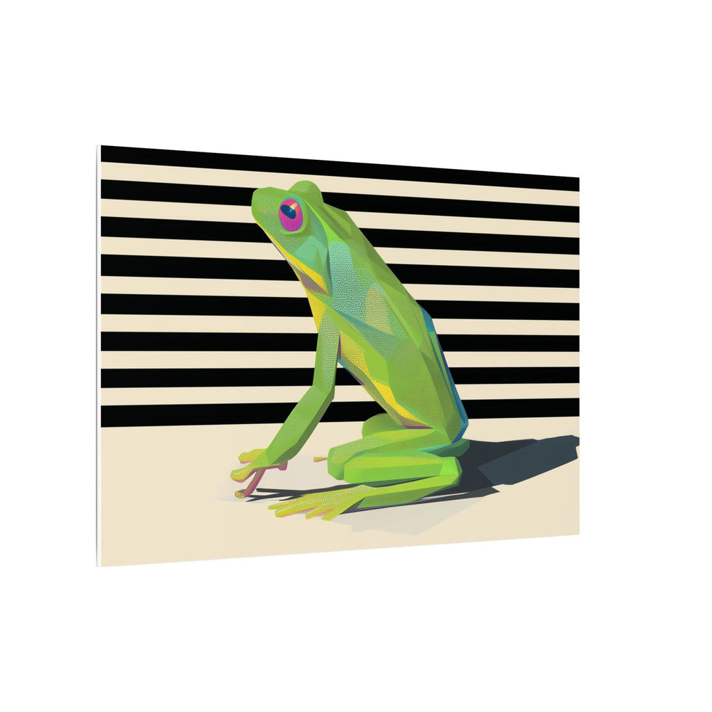 Emerald Amphibian Elegance: Stylized Graphic Design, Modern Frog Illustration   |    Custom Orders Available