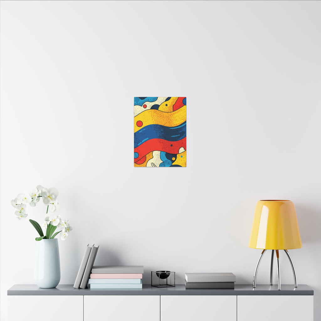 Fluid Dynamics: Retro Abstract Shapes, Mid-Century Modern Motion, Geometric Color Waves   |   Custom Orders Accepted
