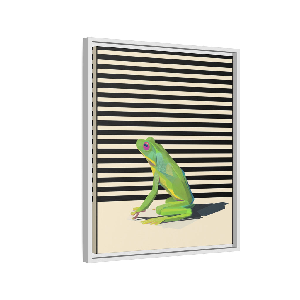 Geometric Frog Persona: Modern Wildlife Illustration, Vibrant Graphic Design   |  Personalized & Custom Orders Available