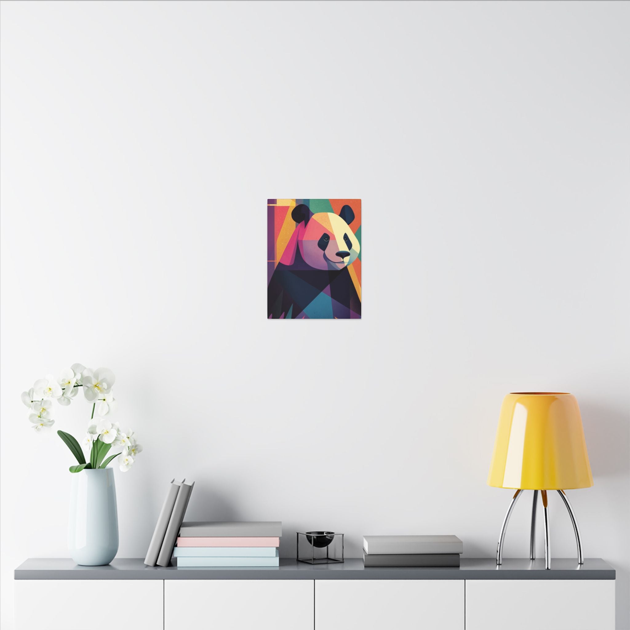 Geometric Panda: Polygonal Animal Art, Vibrant Modern Design, Abstract Wildlife Illustration   |  Personalized & Custom Orders Available