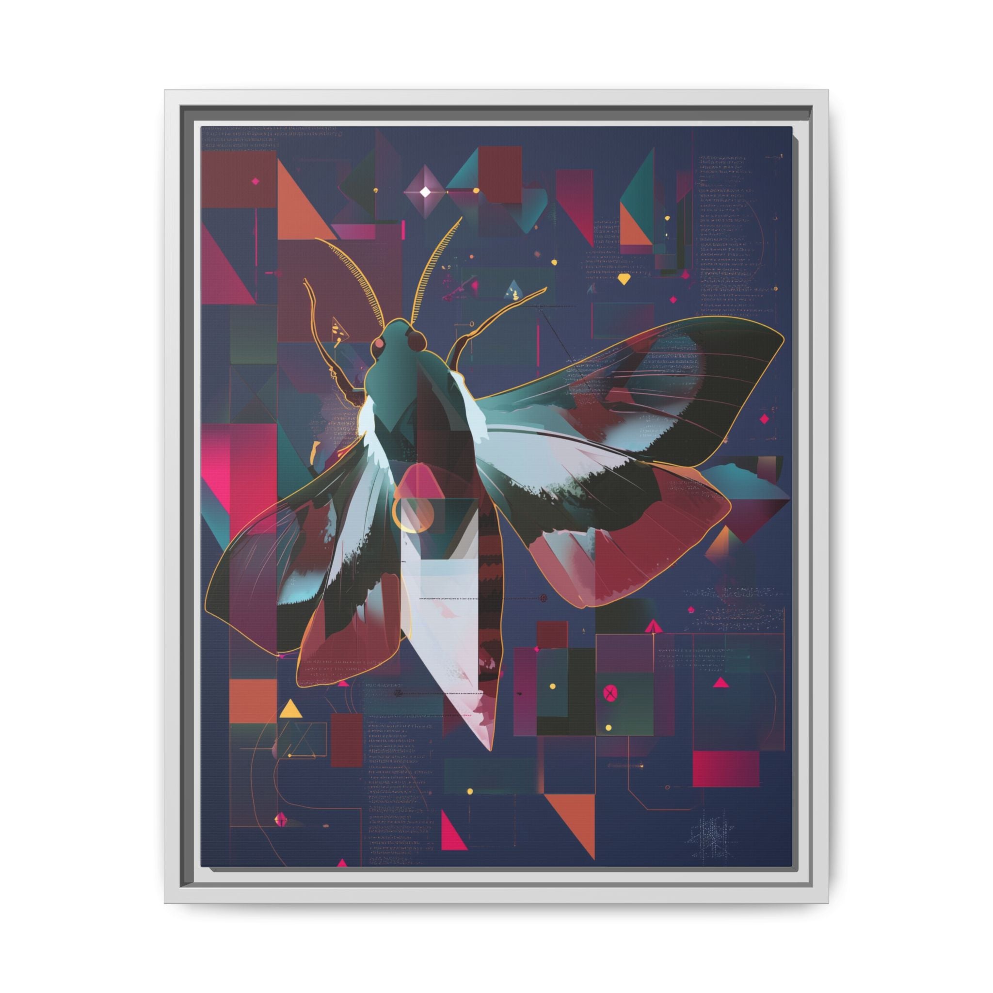 Digital Metamorphosis: Geometric Butterfly, Technological Nature   |    Custom Orders Available