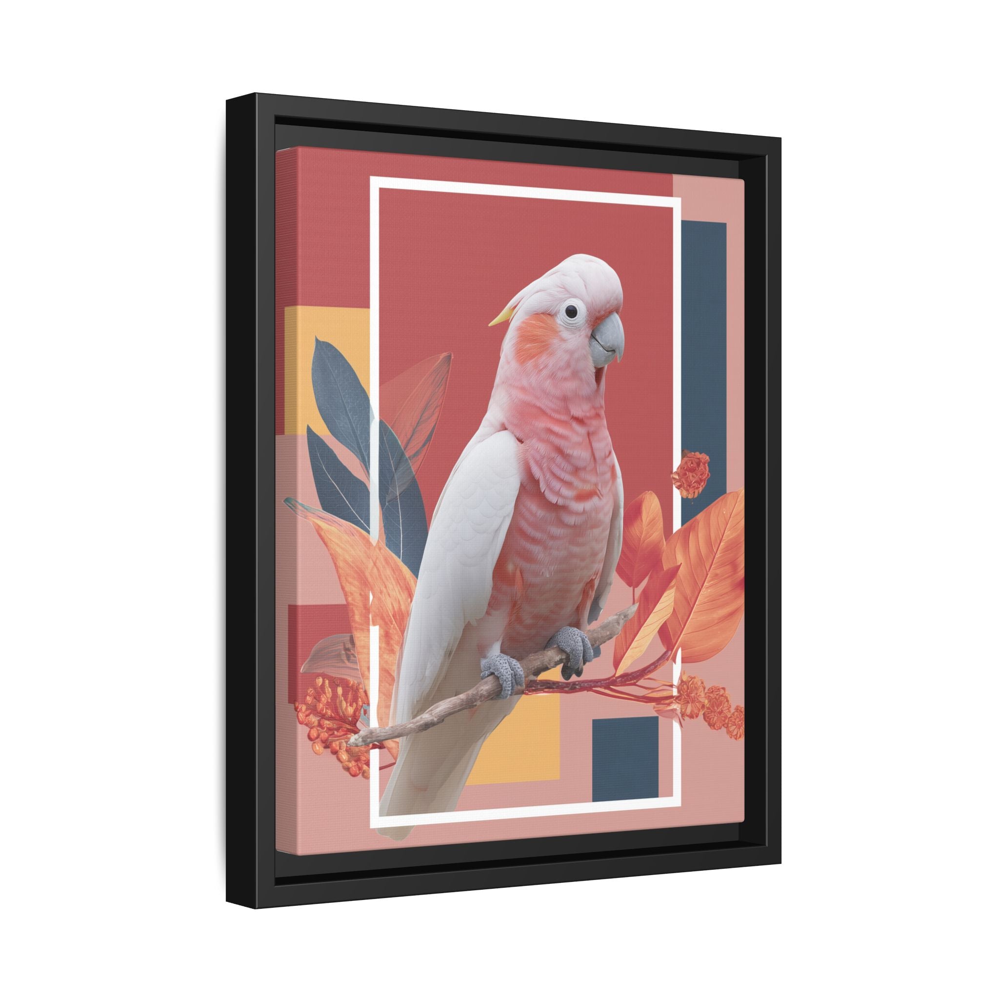 Geometric Cockatoo: Prismatic Wildlife Portrait, Modern Avian Art Series   |    Custom Orders Available
