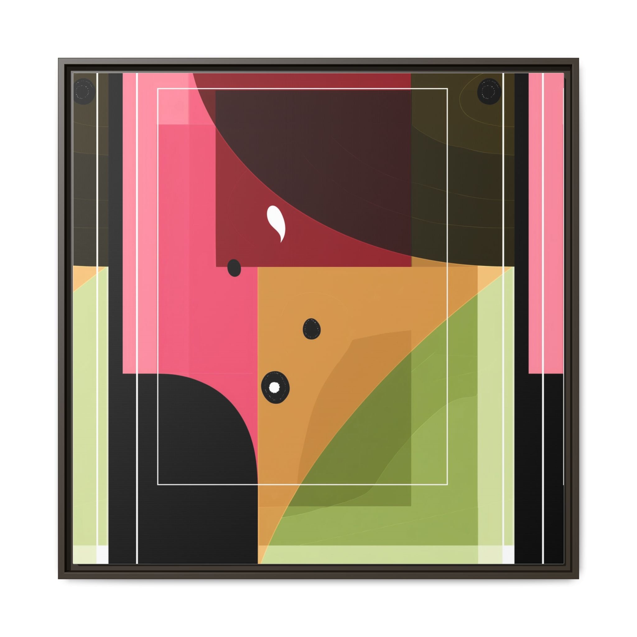 Geometric Convergence: Abstract Modernist Composition, Constructivist Color Blocking, Layered Geometric Design   |   Custom Orders Accepted