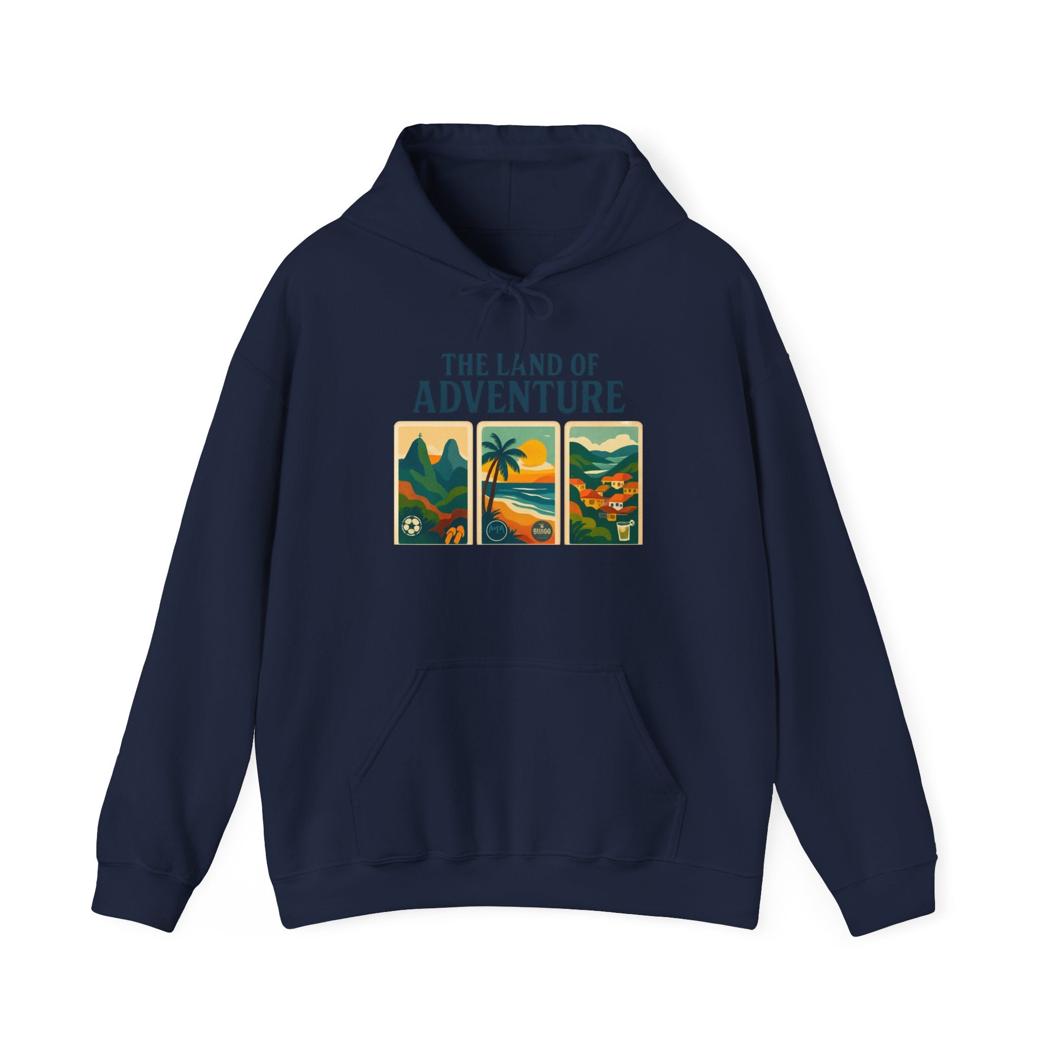 Unisex Heavy Blend™ Hooded Sweatshirt - Brazil Graphic Sweatshirt, Brazil, Brazillian, Rio De Janeiro