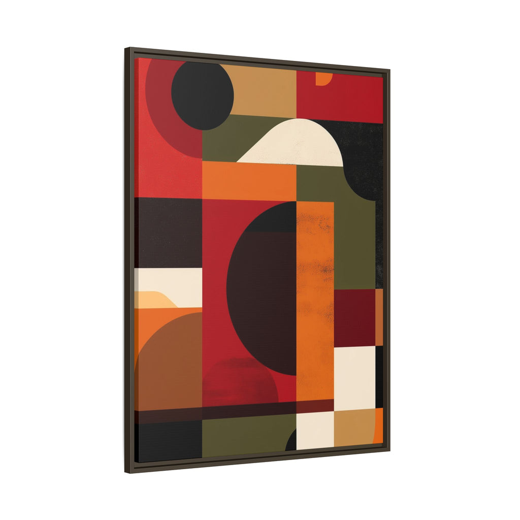 Geometric Convergence: Abstract Bauhaus Design, Constructivist Color Blocks, Architectural Art Composition   |   Custom Orders Accepted