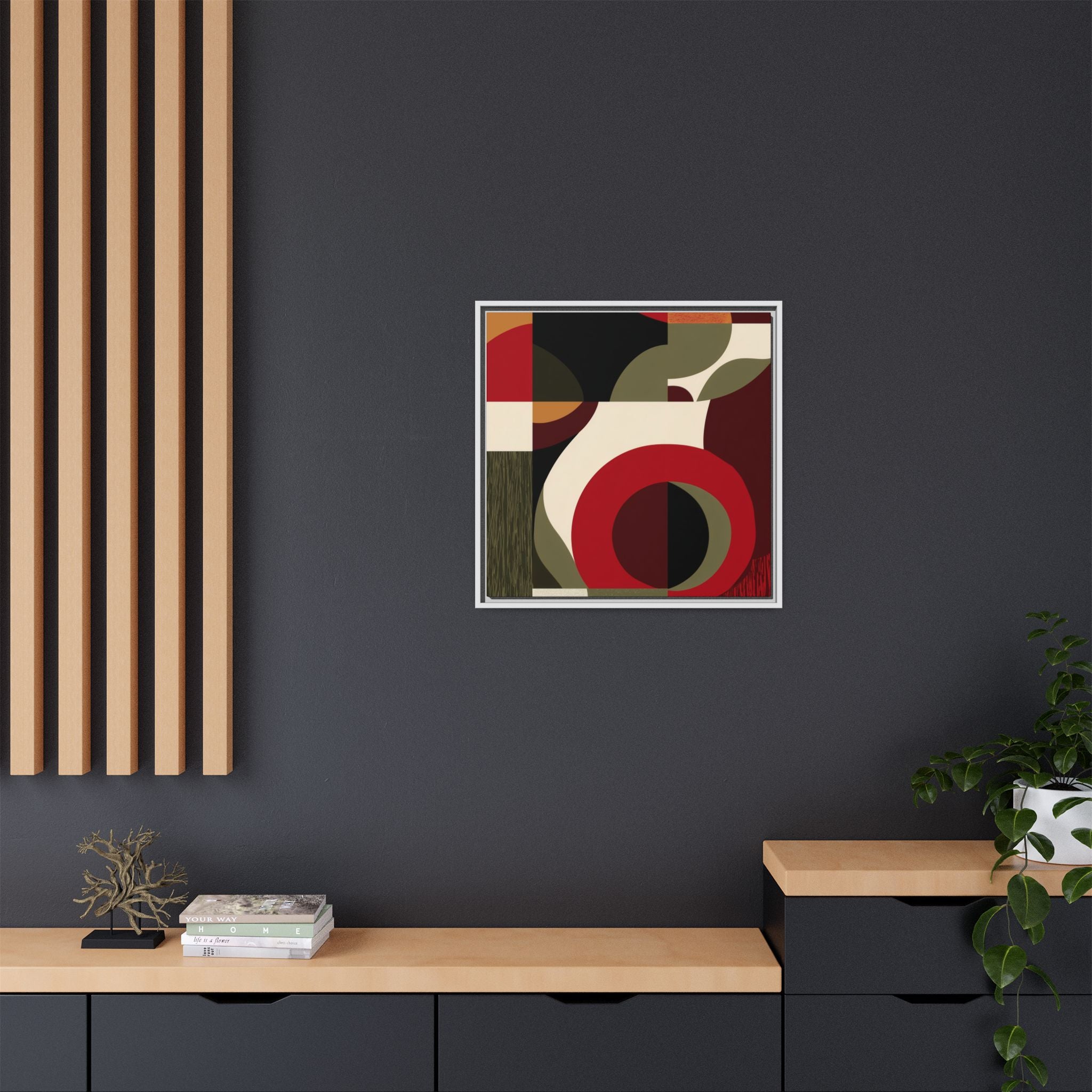 Geometric Intersections: Mid-Century Modern Design, Abstract Architectural Composition, Rhythmic Curved Forms   |   Custom Orders Accepted
