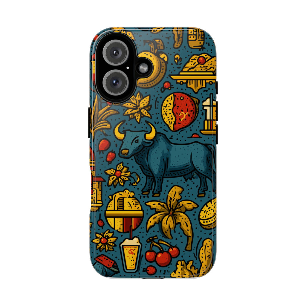 Vibrant Spanish Phone Case featuring Spanish Culture | Tough Cases | Travel Gift, Art Lover's Accessory, Colorful Cover, Unique Design